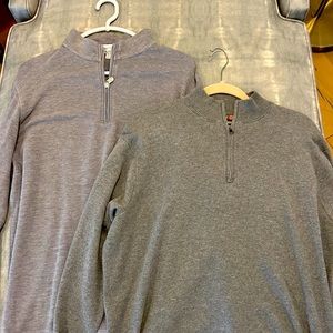 Bundle Peter Millar Zip Up Sweaters Grey Large